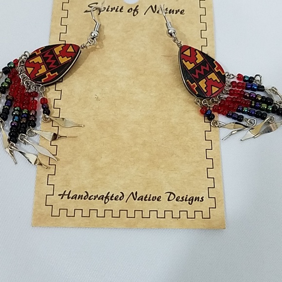 2/$20 Black/Red Fashion Earrings Nwt - Picture 2 of 4